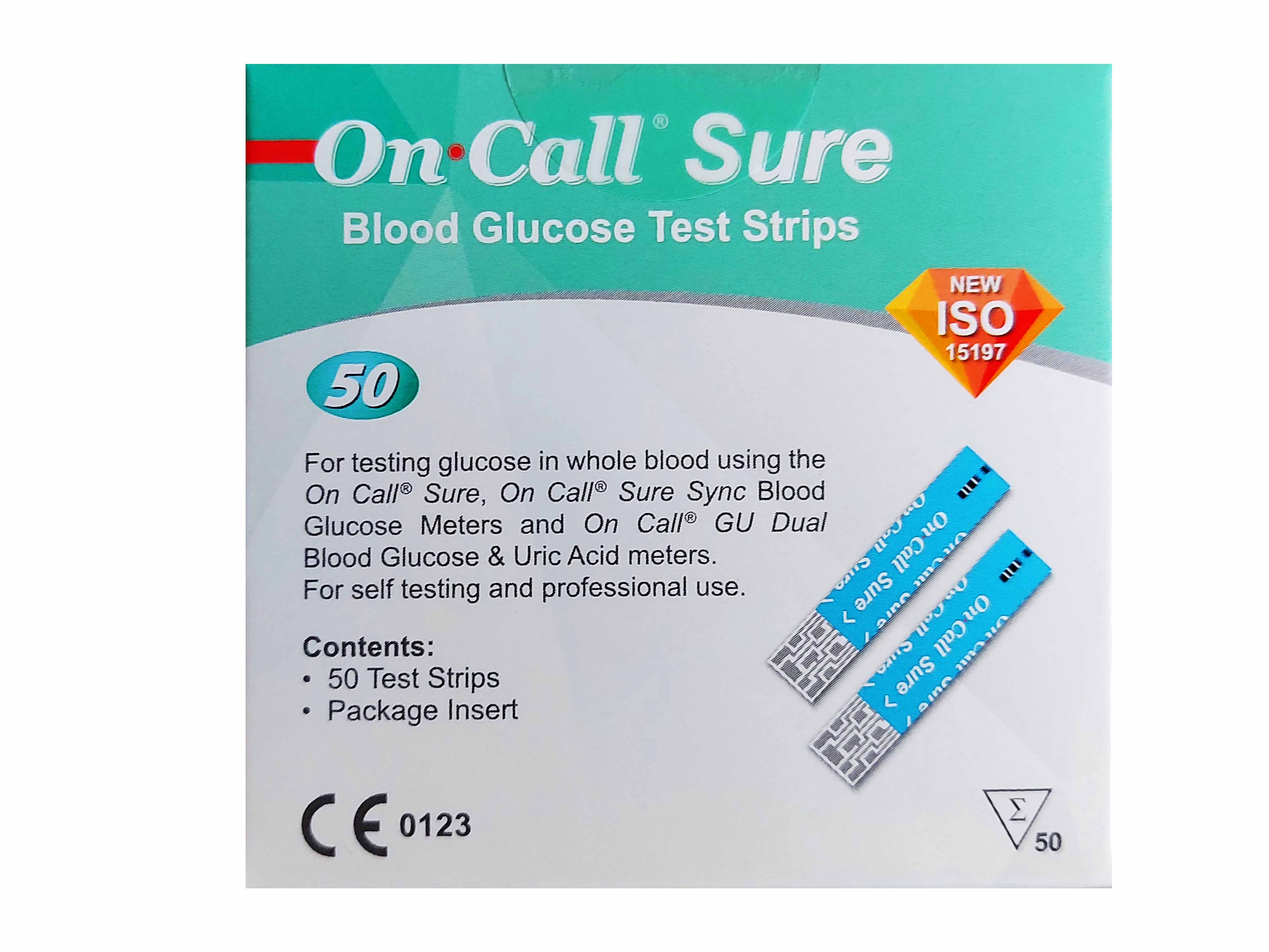 Set 50 teste glucometru on call sure
